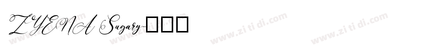ZYENA Sugary字体转换
